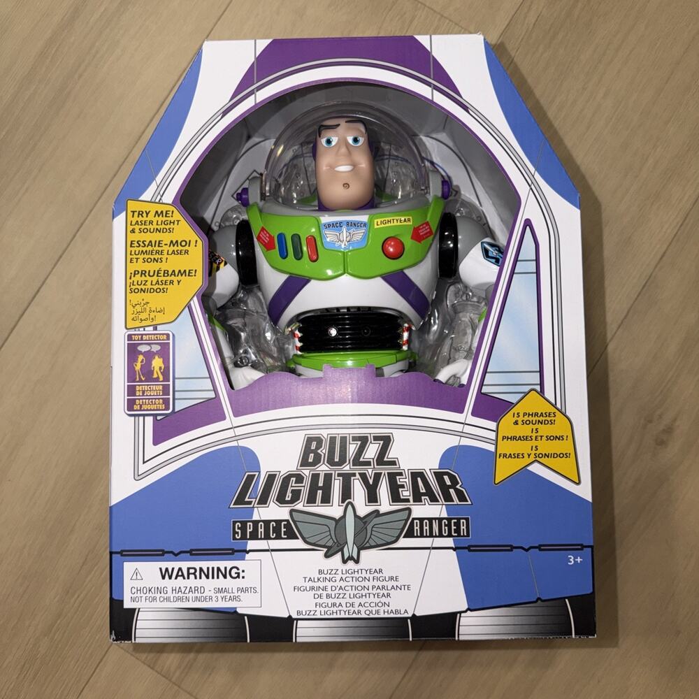 Disney Parks Toy Story 12" Buzz Lightyear Interactive Talking Action Figure NEW